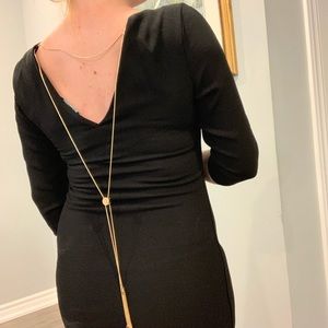 RW&Co LBD dress with tassel chain